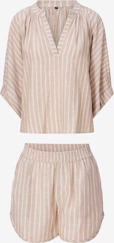 LingaDore - Pijama em bege: frente