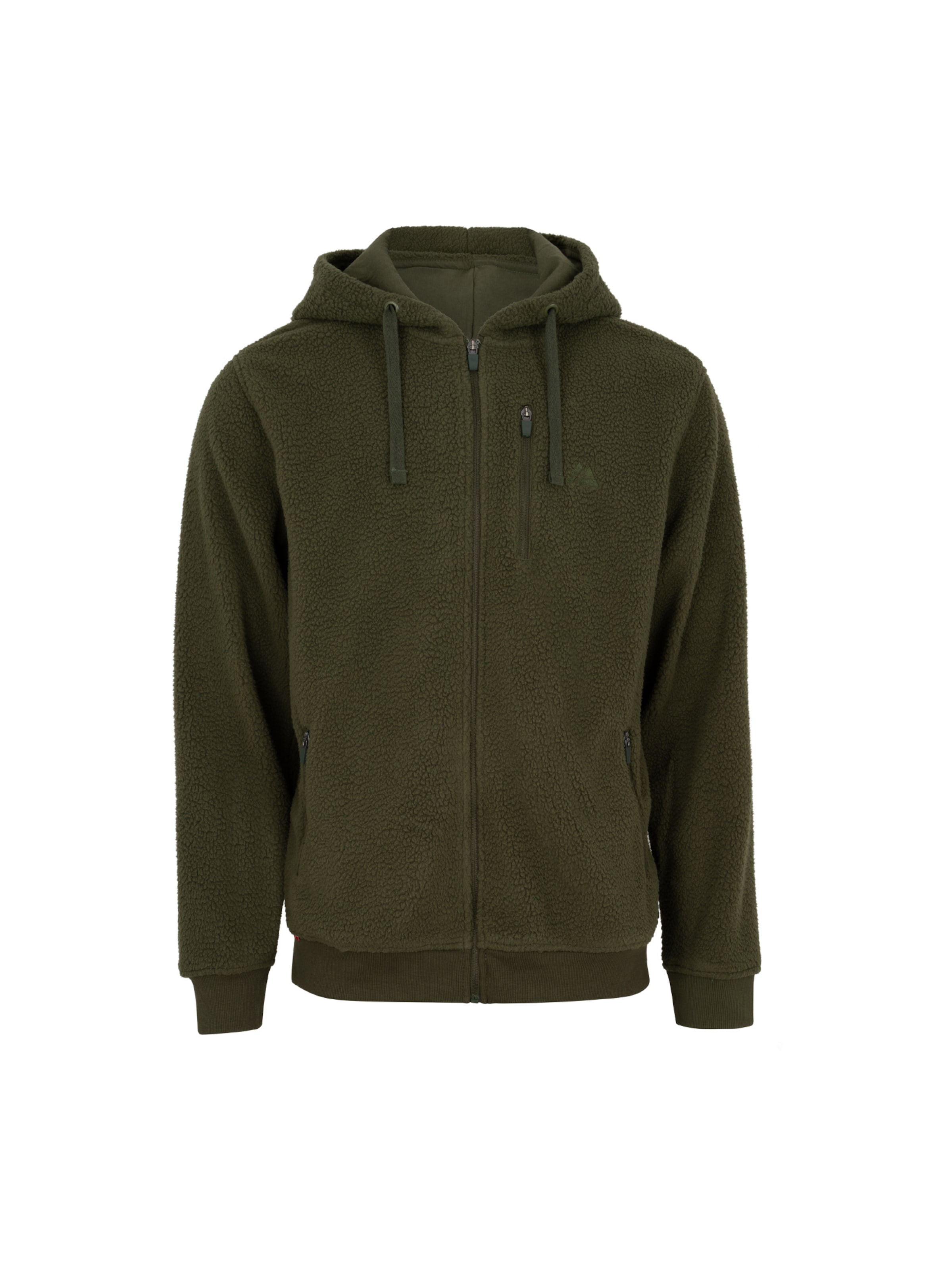 Veste en polaire 'High Pile' DANISH ENDURANCE en vert : devant