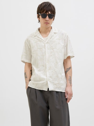 JACK & JONES Comfort Fit Skjorte i hvid: forside