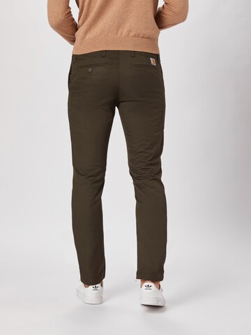 Carhartt WIP Slimfit Jeans 'Sid' in Grün