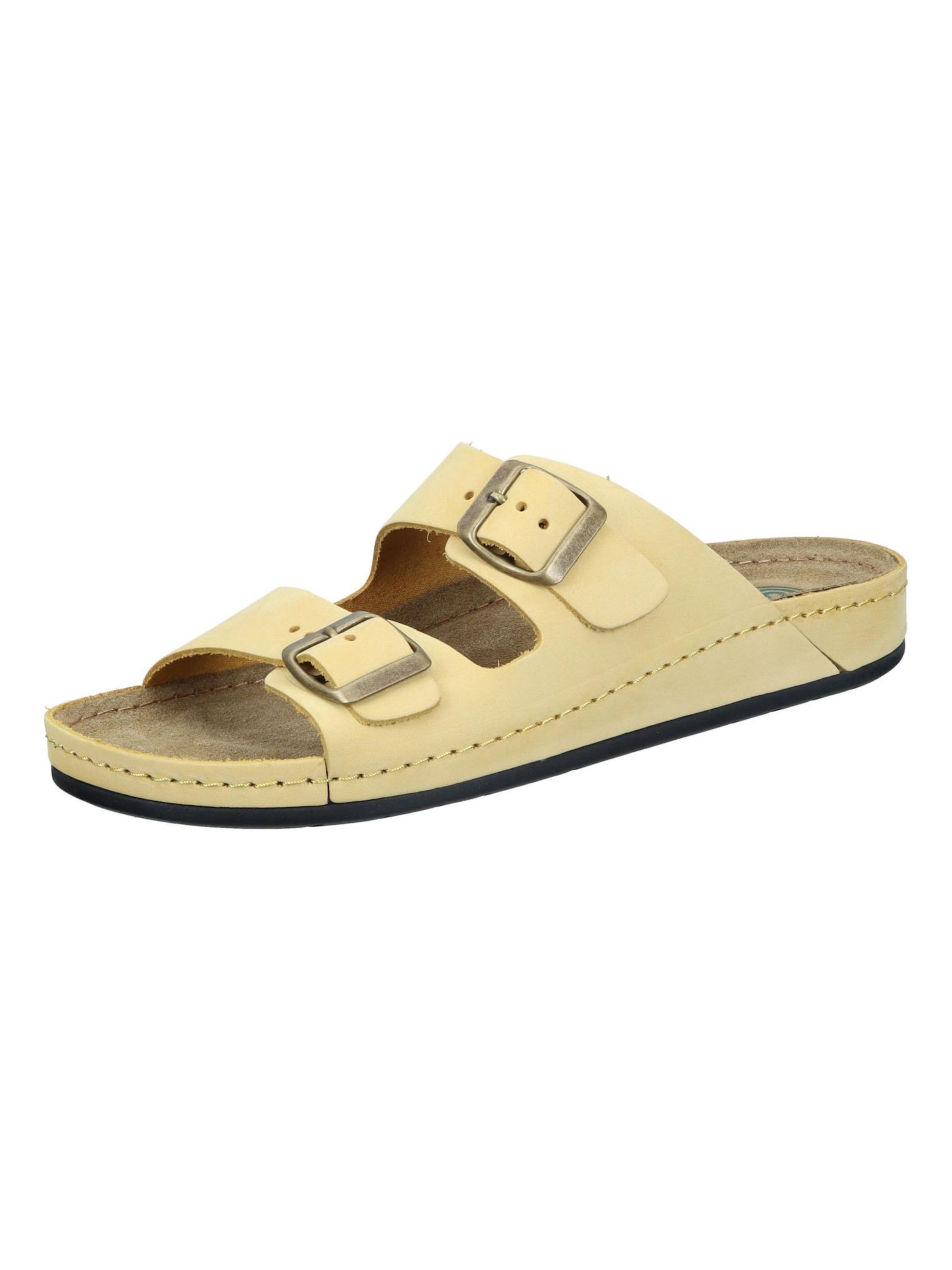 DR. BRINKMANN Mules 'BONILLO' in Yellow: front