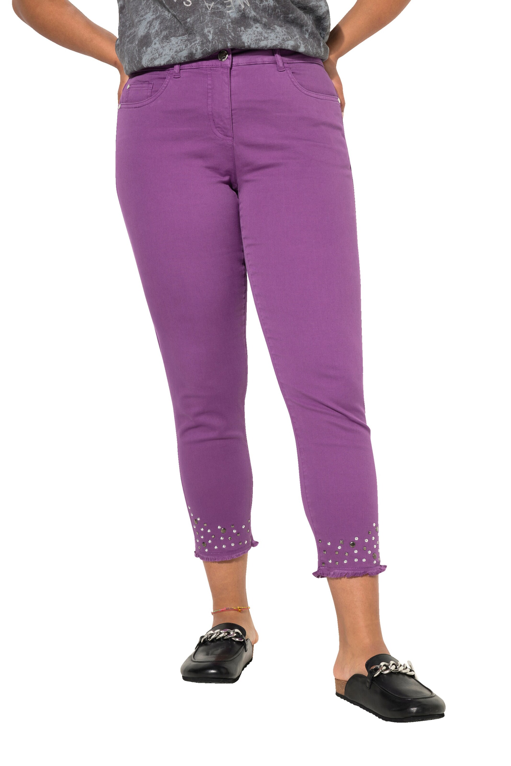 Angel of Style Regular Jeans in Lila: voorkant