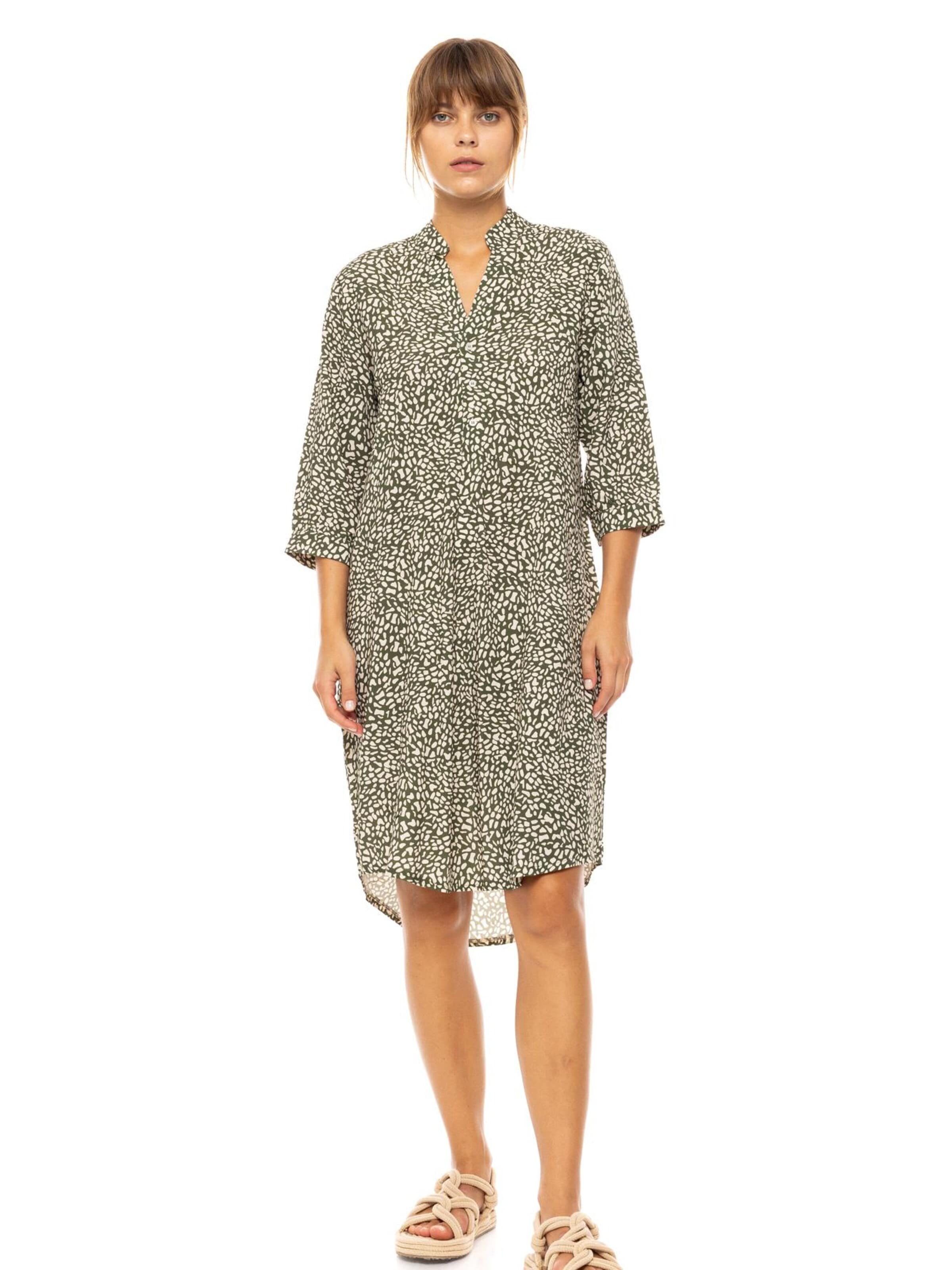 Robe 'BEACHWEAR DITSY GREEN' Pink Label en vert : devant