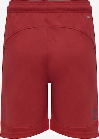 Hummel Regular Workout Pants 'Lead' in Red