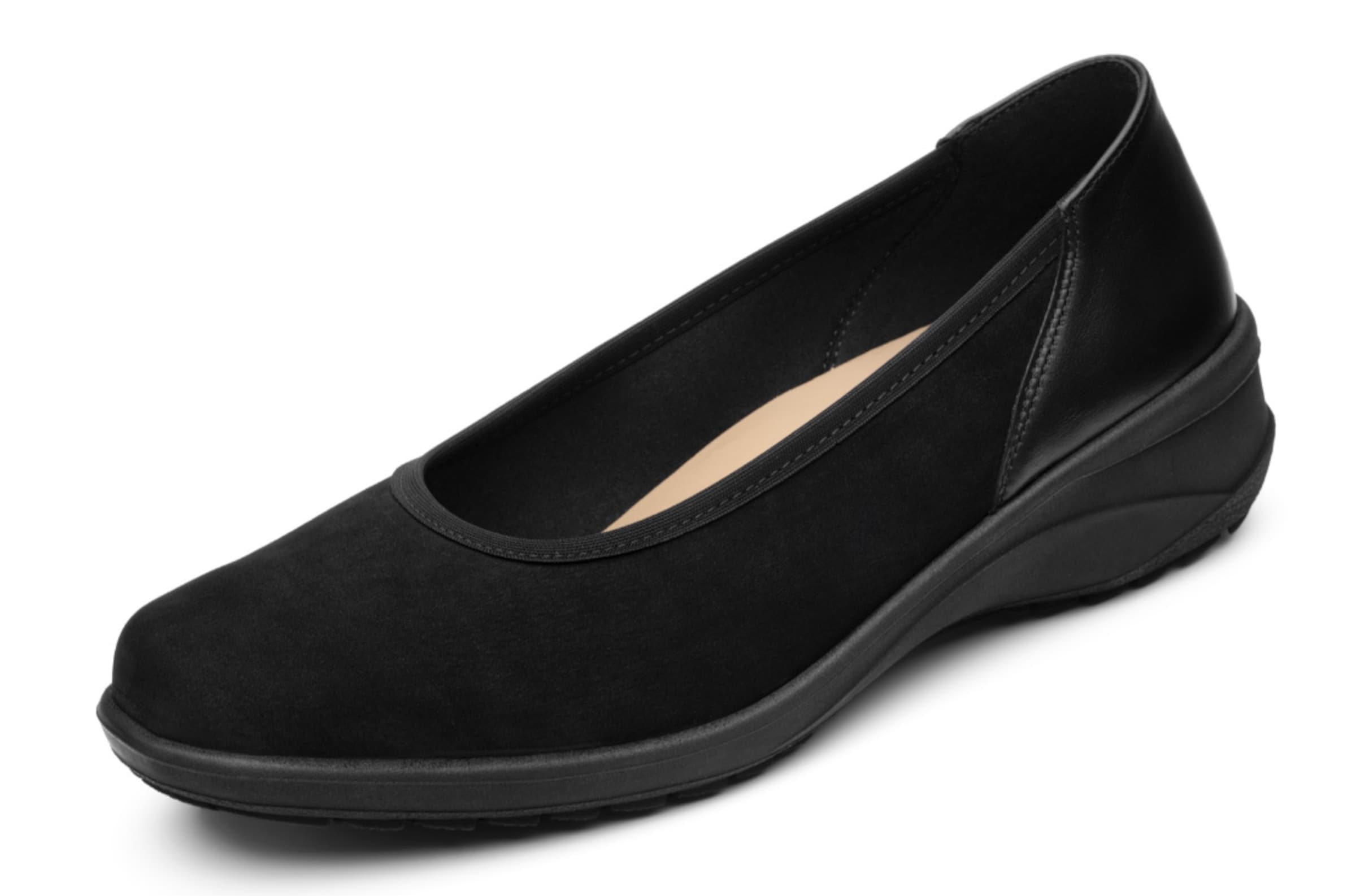SOLIDUS Ballerina in Schwarz: Vorderseite