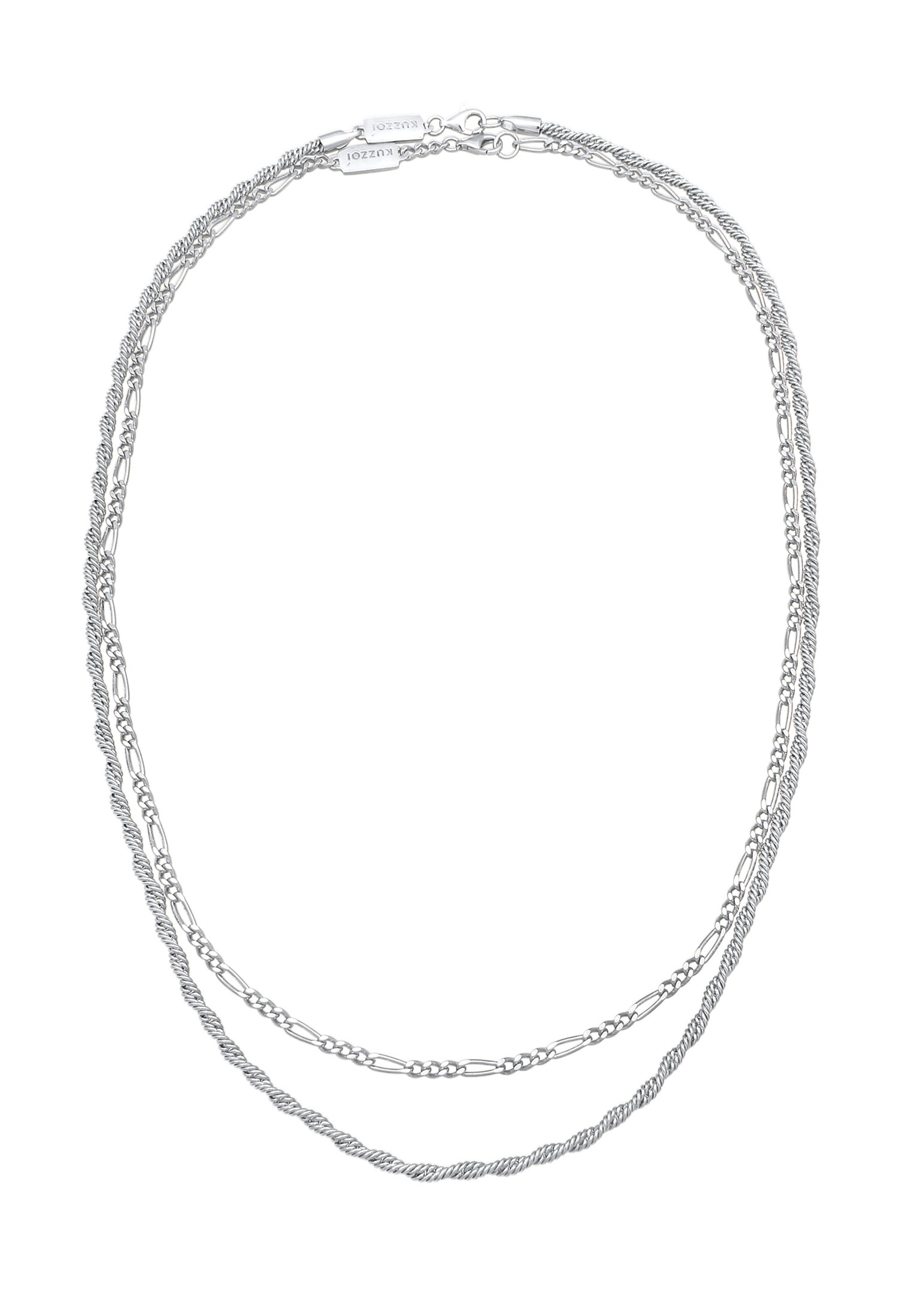 KUZZOI Schmuckset in Silber: Vorderseite