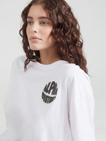 balta ALPHA INDUSTRIES Marškinėliai
