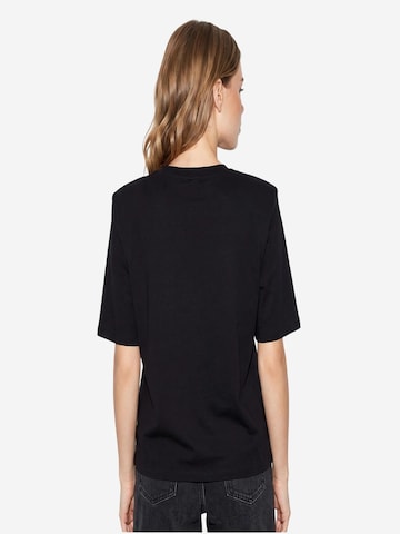 T-shirt 'T-Shirts' Bianco Lucci en noir