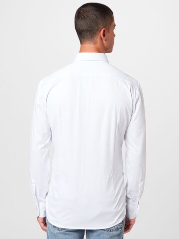 Coupe slim Chemise 'Hank' BOSS en blanc