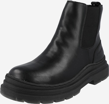 TOM TAILOR Chelsea Boots in Black: front