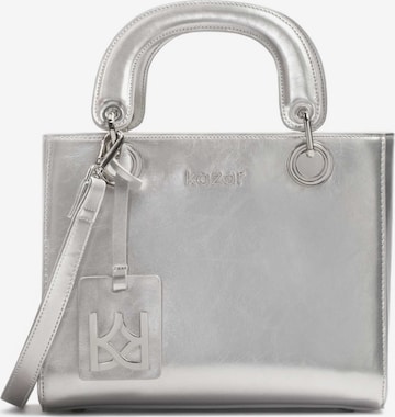 Kazar Handbag in Silver: front