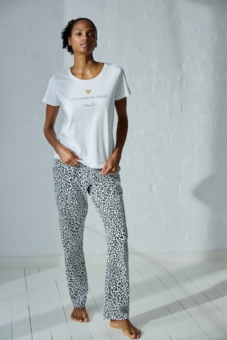 VIVANCE Pidžaamapüksid, värv valge: eest vaates
