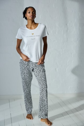 Pantalon de pyjama VIVANCE en blanc : devant