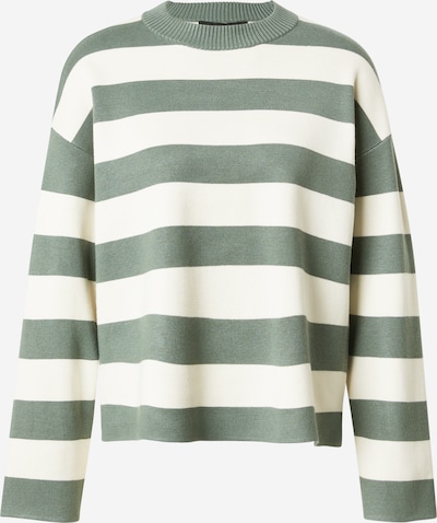 Megztinis 'VMSilje' iš VERO MODA, spalva – smaragdinė spalva / balkšva, Prekių apžvalga