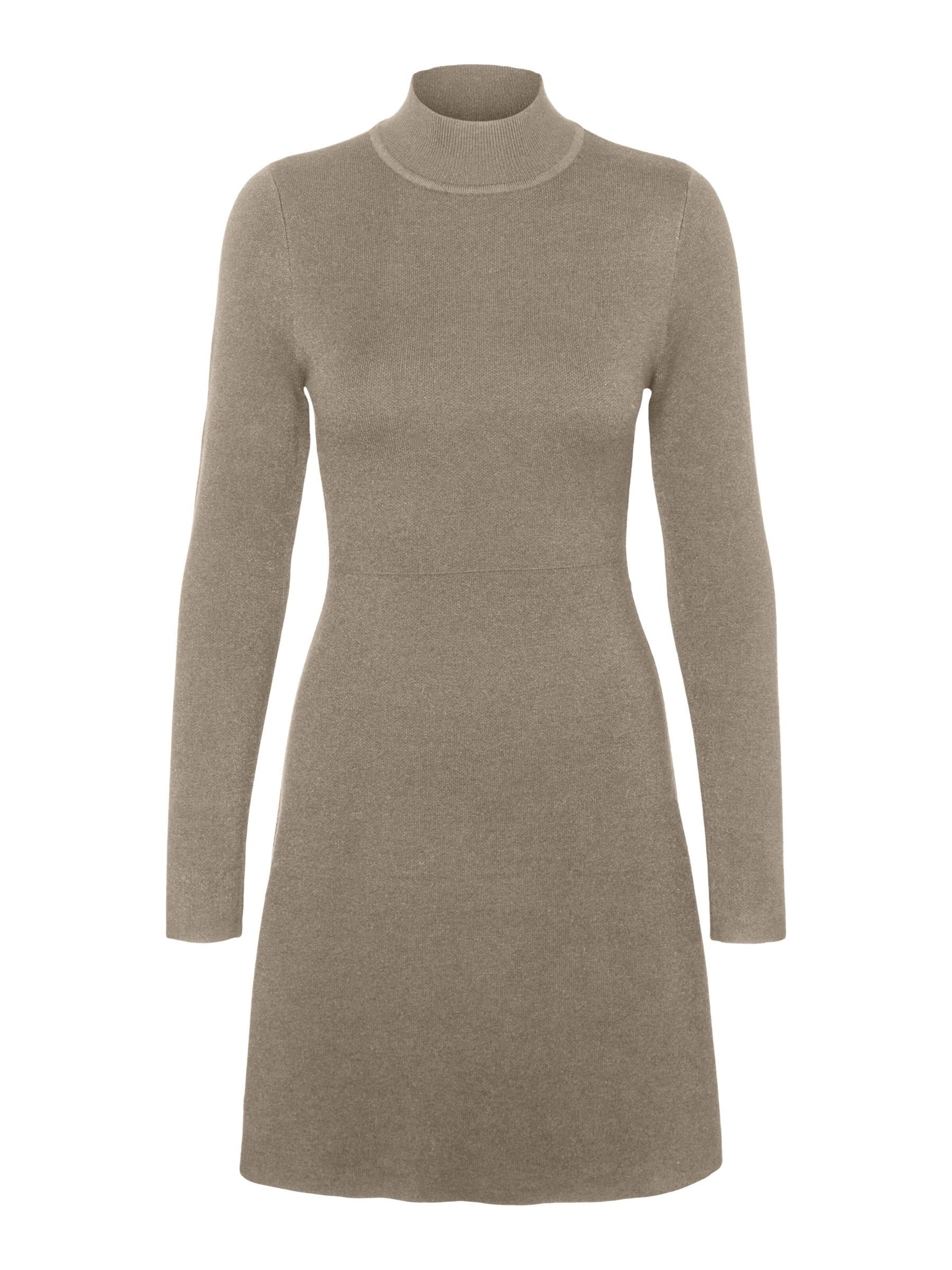 VERO MODA - Vestido de punto 'Gold' en marrón: frente