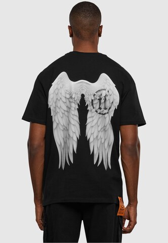 Forgotten Faces Shirt 'Wings' in Black: front