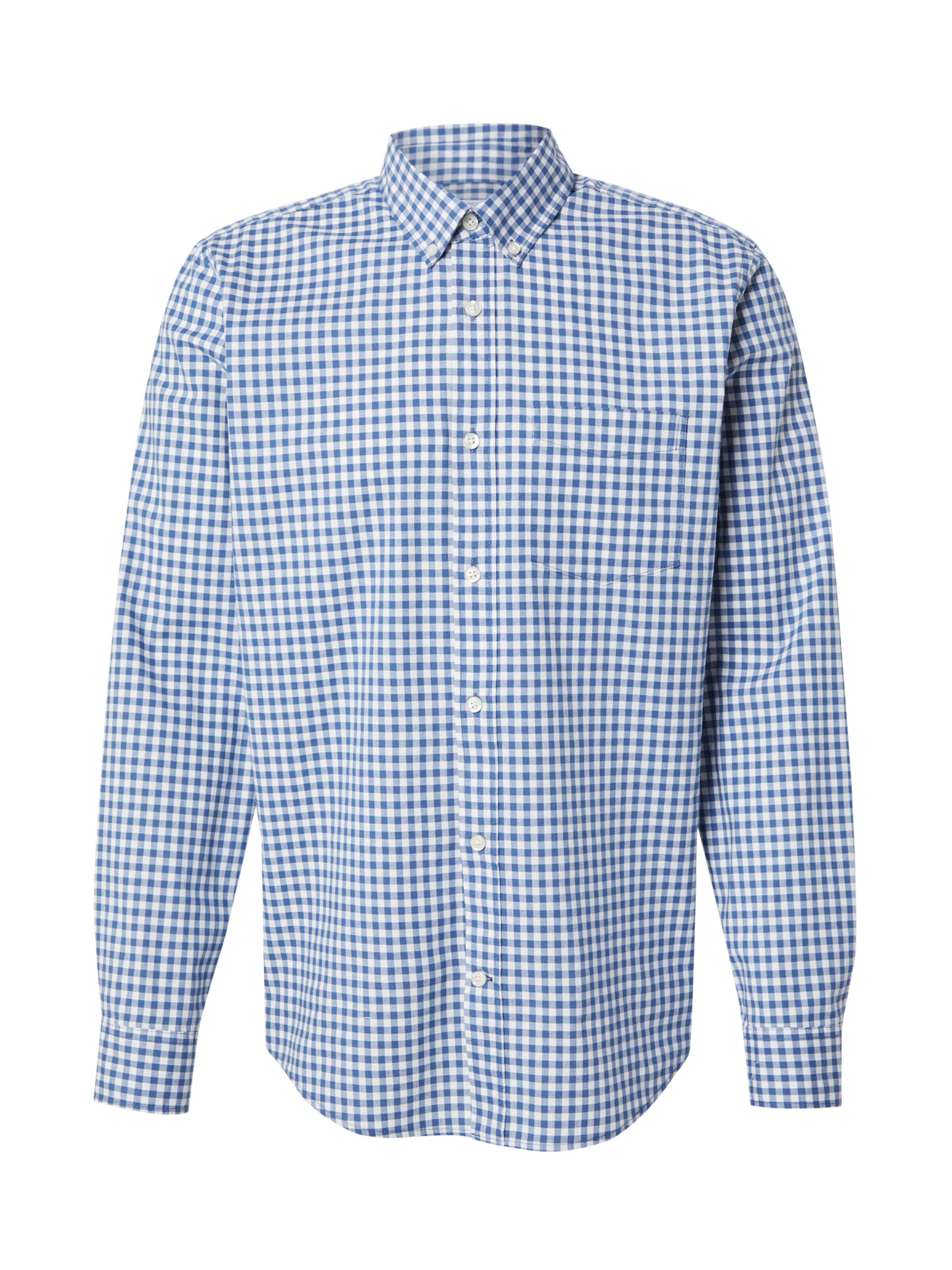 GAP Regular fit Button Up Shirt in Blue: front