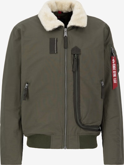 ALPHA INDUSTRIES Välikausitakki värissä kerma / oliivi / musta, Tuotenäkymä