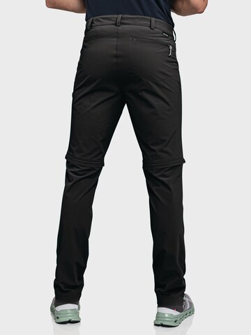 Schöffel Slim fit Outdoor trousers 'Folkstone' in Black