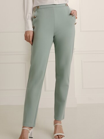 Guido Maria Kretschmer Women Slimfit Broek 'Caya' in Blauw: voorkant