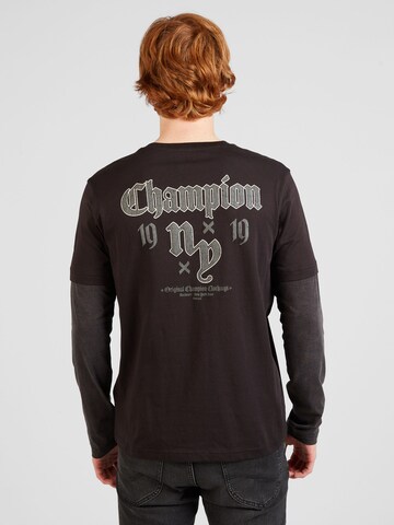 Champion Authentic Athletic Apparel Тениска 'Pop Punk' в сиво