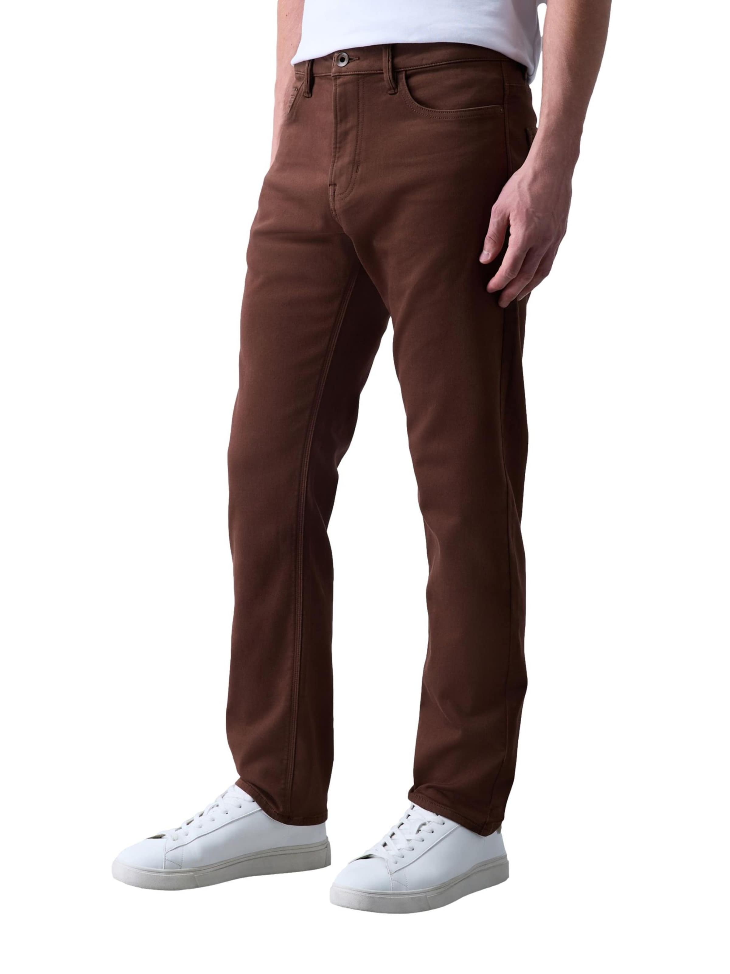 Next Slimfit Farkut värissä ruskea: etupuoli