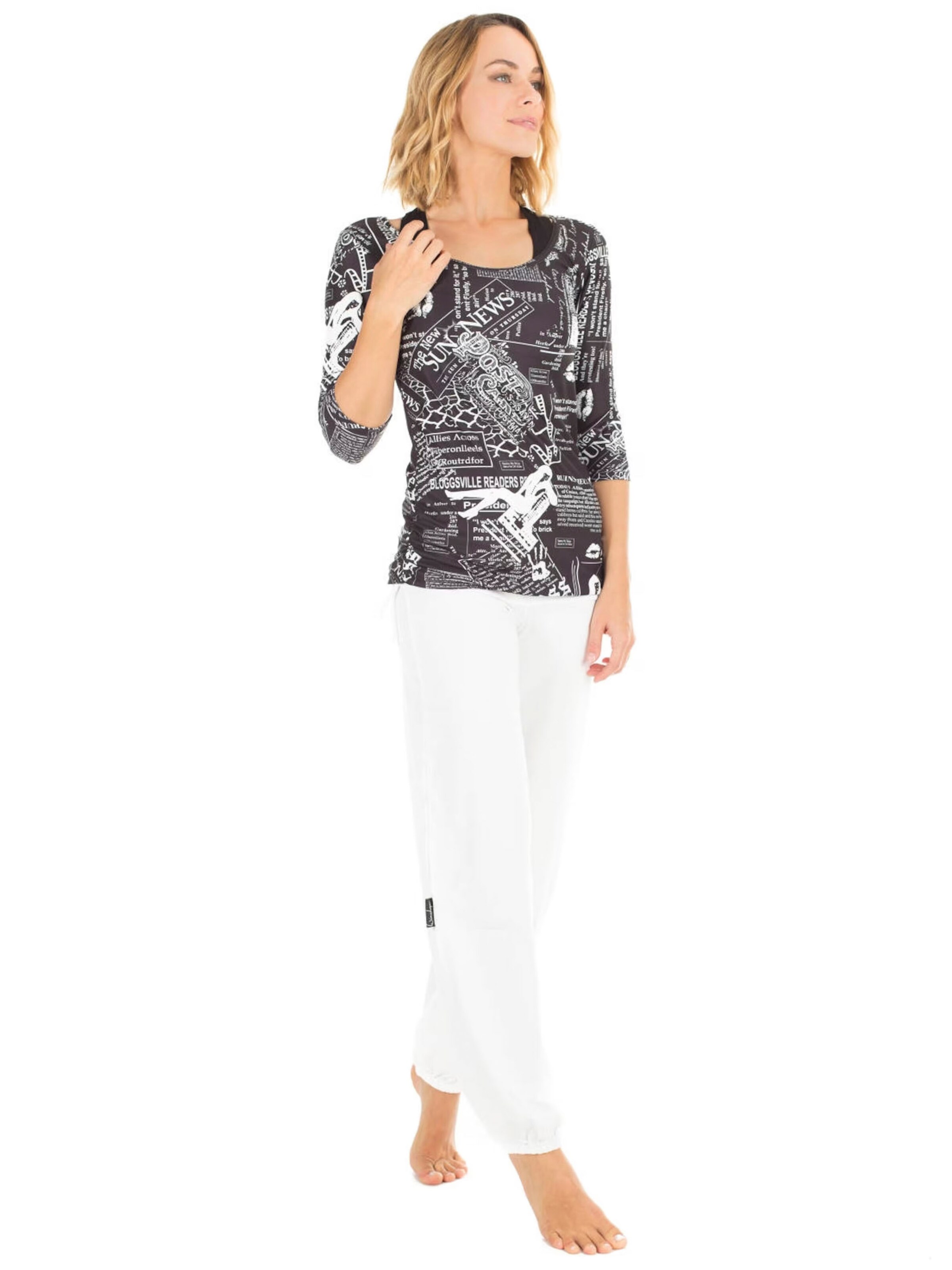 Effilé Pantalon de sport 'WH1' Winshape en blanc