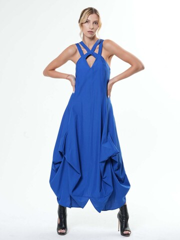 Metamorphoza Dress in Blue: front
