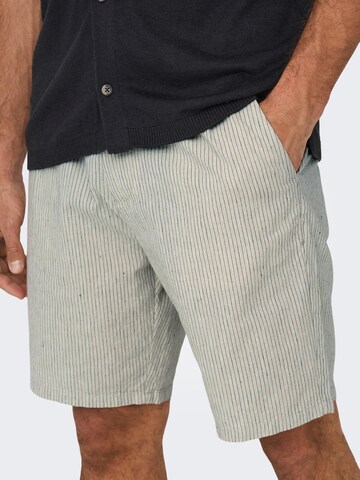 Only & Sons Regular Pants 'Linus' in Grey