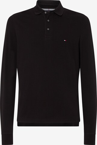 TOMMY HILFIGER Long Sleeve Polo in Schwarz: predná strana