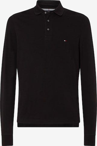 TOMMY HILFIGER Long Sleeve Polo in Schwarz: predná strana