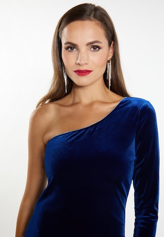 faina - Vestido de gala en azul