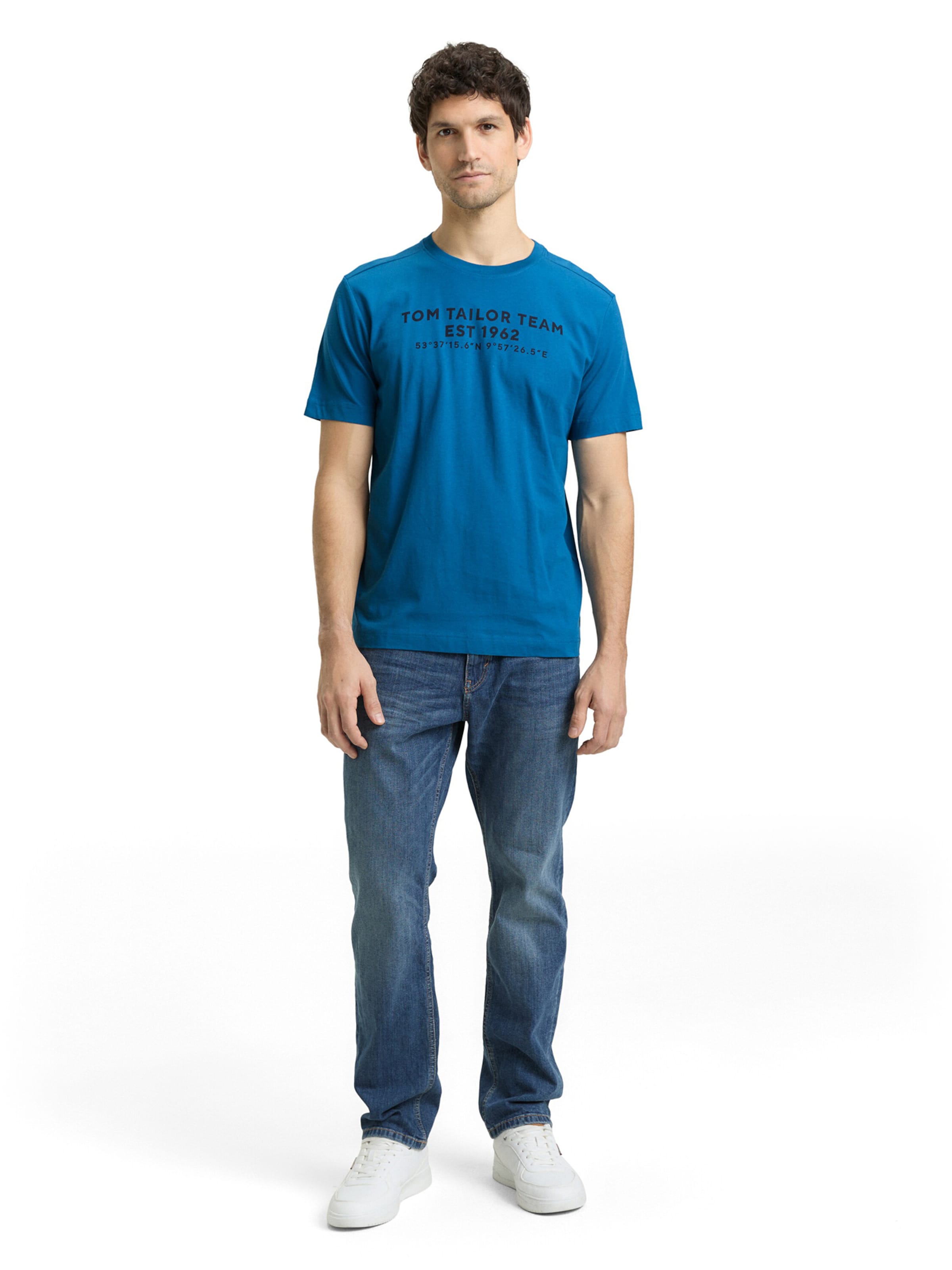 TOM TAILOR Tričko - Modrá