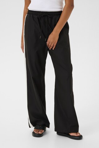 Kaffe Wide leg Pants 'KAVanessa' in Black: front