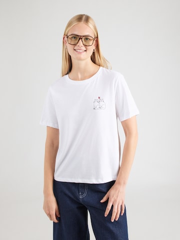 T-shirt Mavi en blanc : devant
