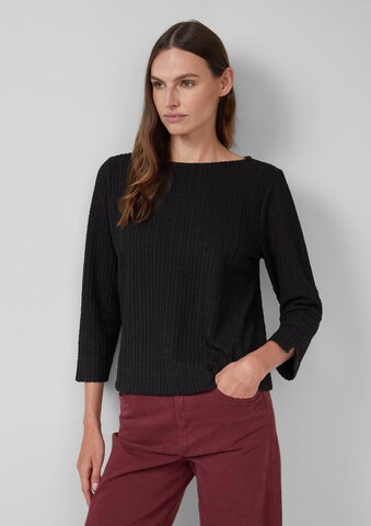 s.Oliver Shirt in Zwart: voorkant