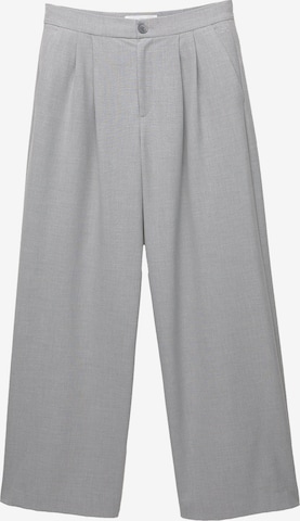 Wide leg Pantaloni con pieghe di Pull&Bear in grigio: frontale