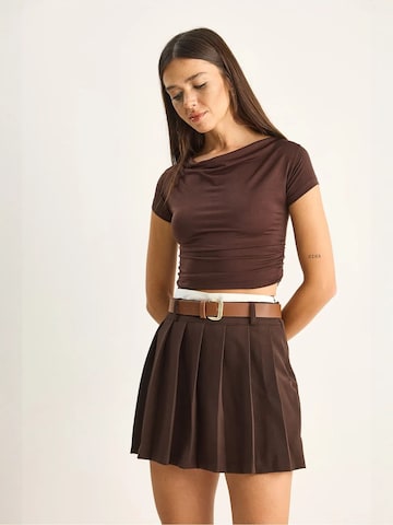 Jupe Bianco Lucci en marron