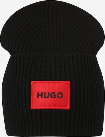 HUGO Red Beanie 'Xaff' in Black: front