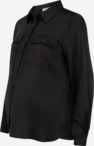 Pieces Maternity Blouse 'Dayton' in Black: front