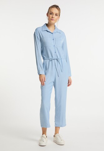 DreiMaster Vintage Jumpsuit in Blauw: voorkant