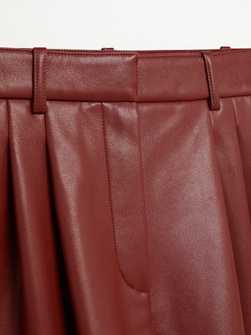 MANGO Zvonové kalhoty Kalhoty se sklady v pase 'Pauli' – červená