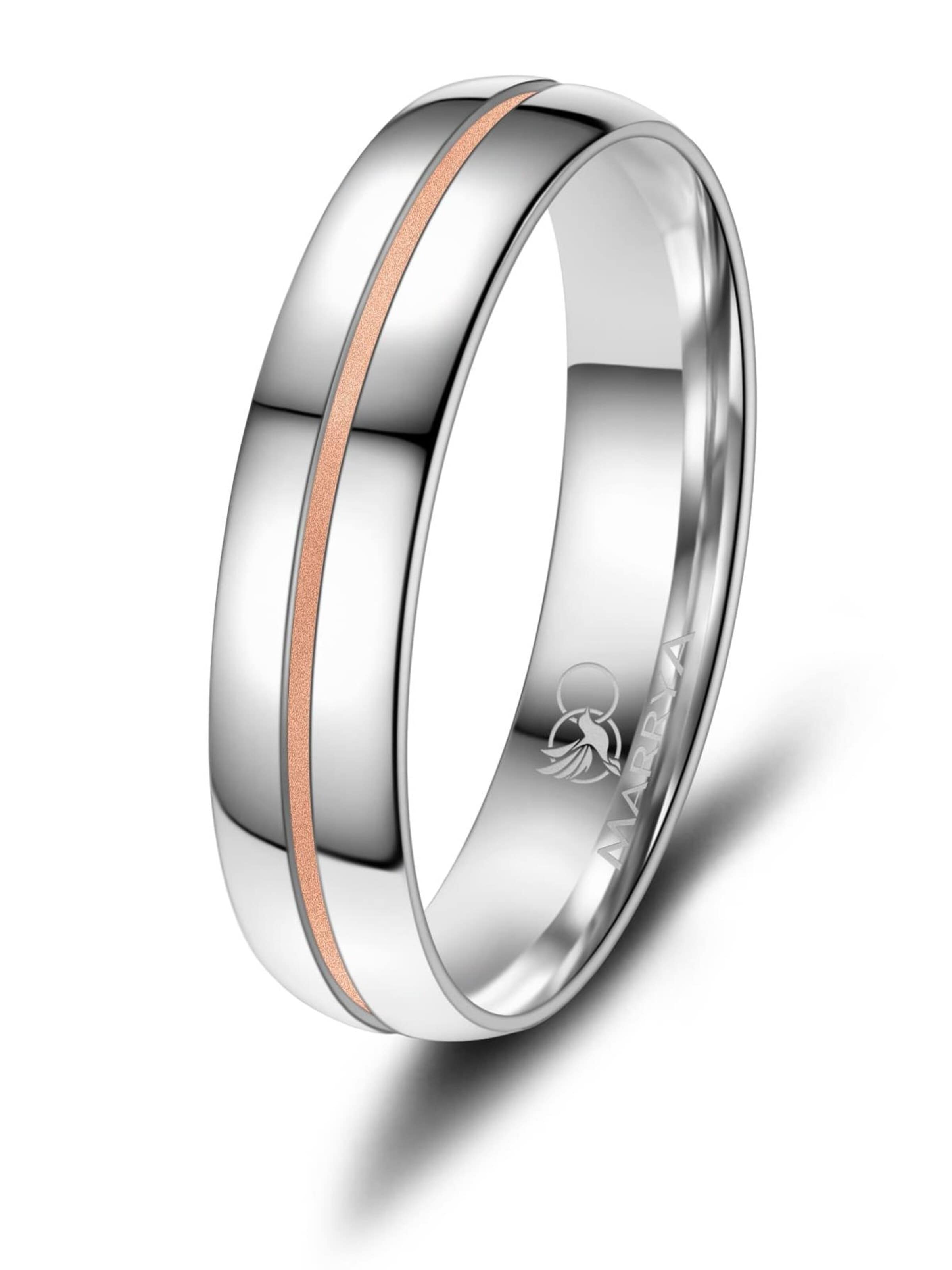 MARRYA Ring 'MARRYA SI-26 Ehering aus Silber' in Gold: front