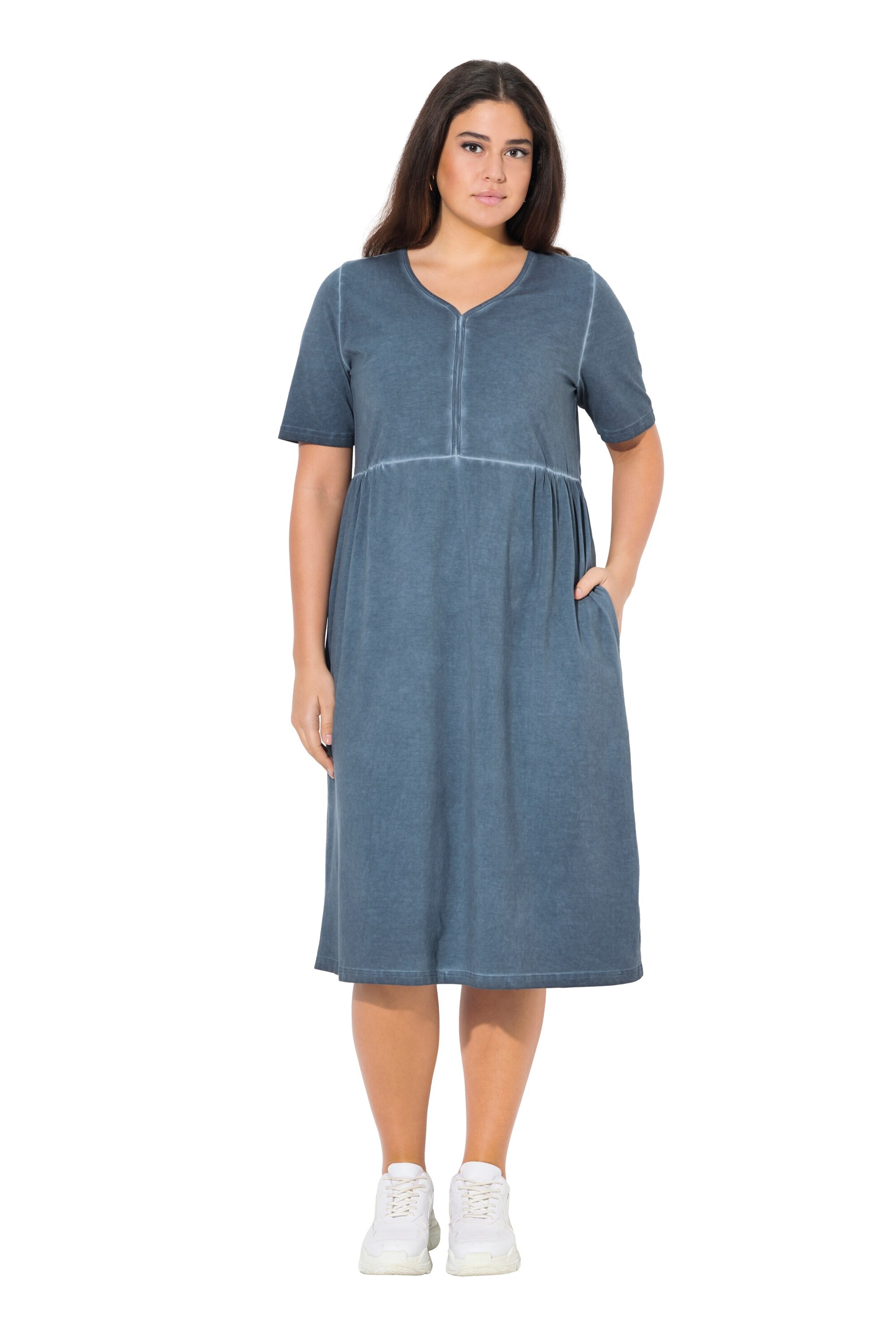 Ulla Popken Kleid in Blau: Vorderseite