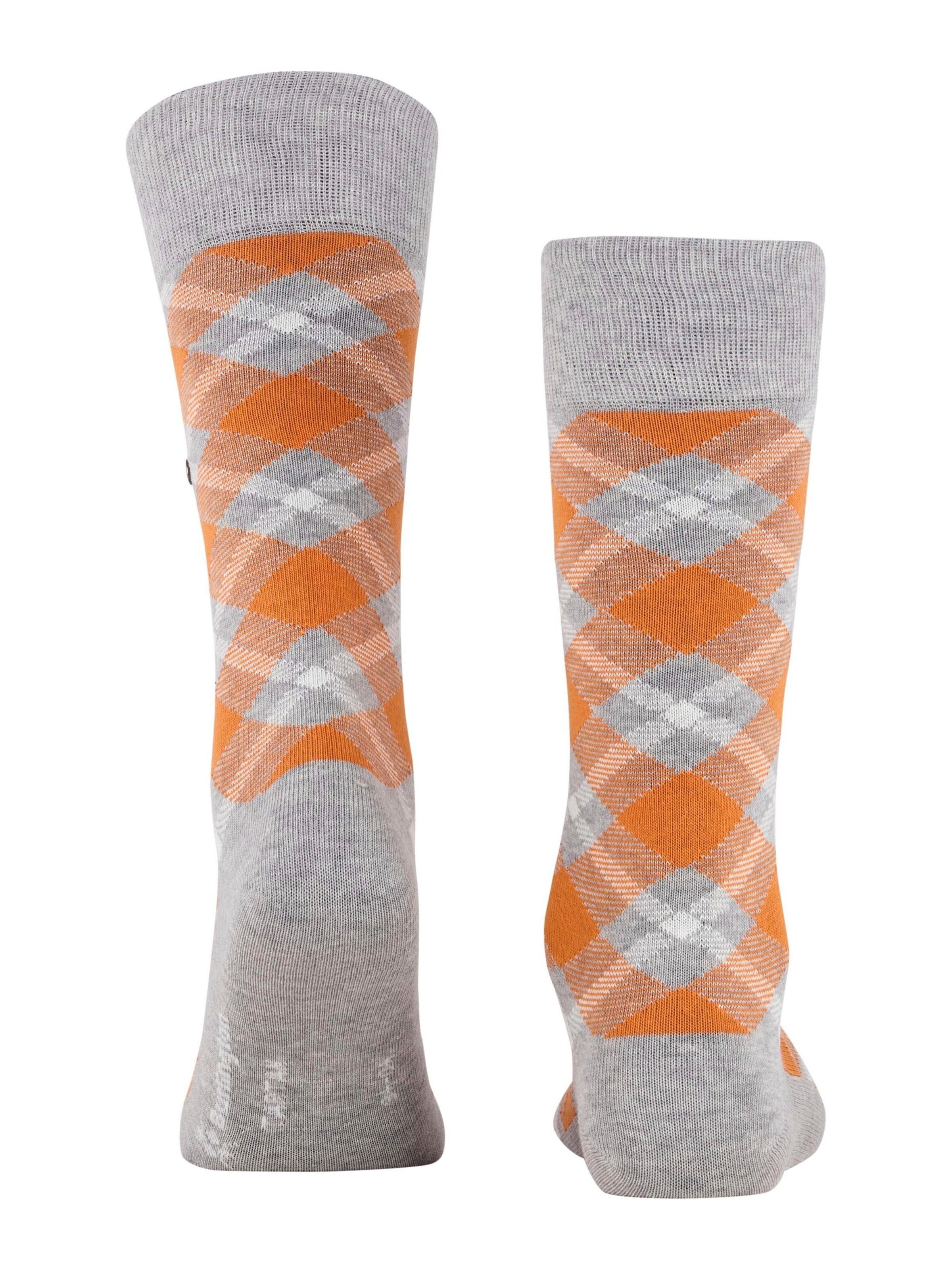BURLINGTON Socks 'Tartan' in Grey