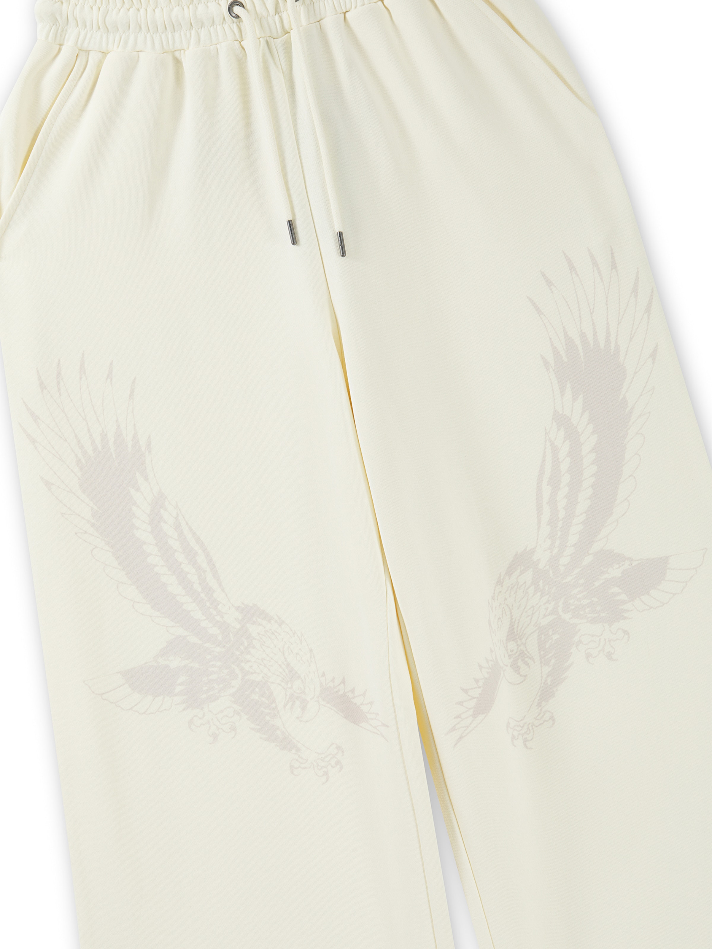 Wide Leg Pantalon 'Flying Eagle' Ed Hardy en beige