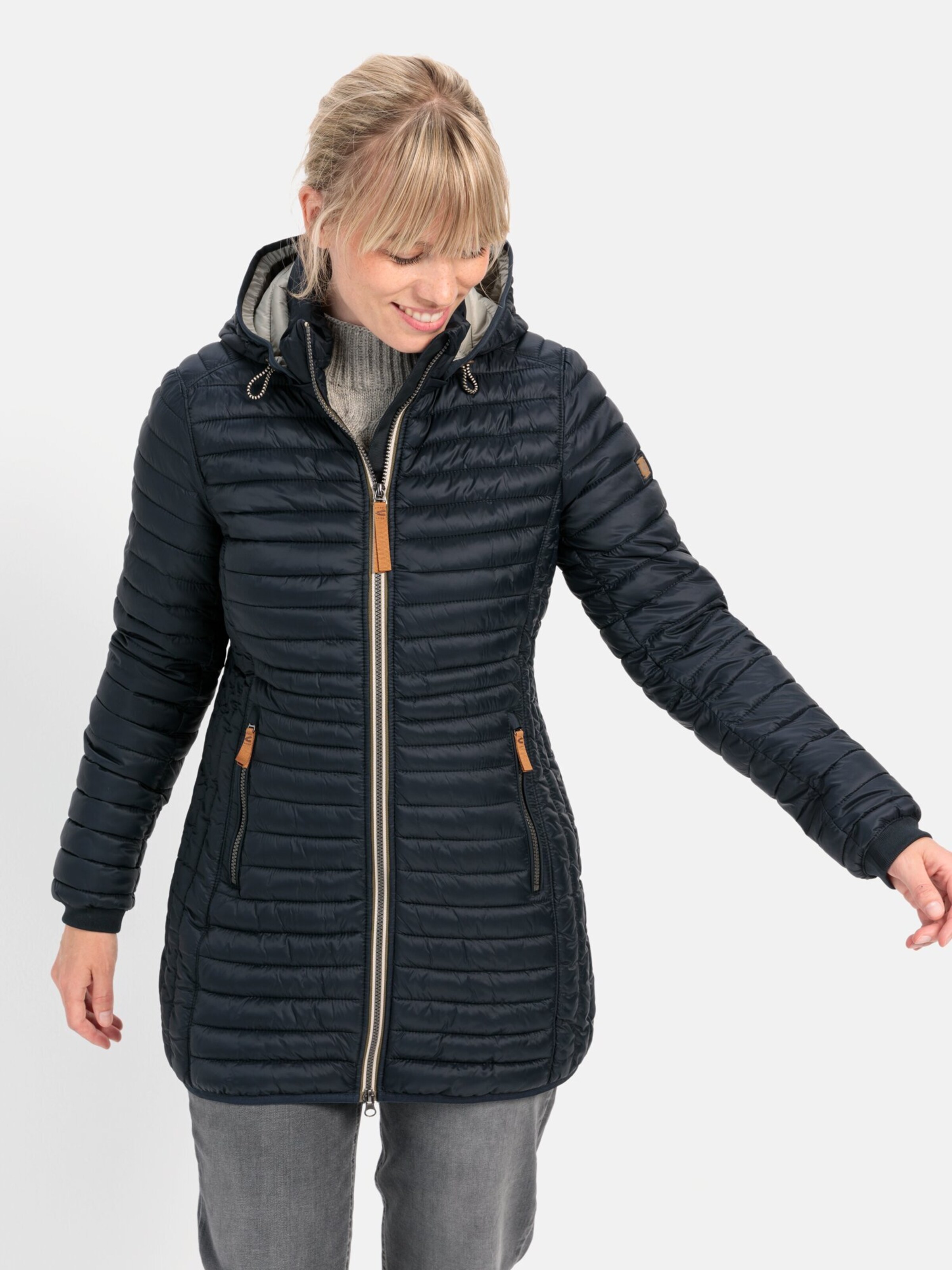 Camel Active Damen Coat – Urbaner Outdoor-Mantel Mit Kapuze, Wasserabweisend & Winddicht