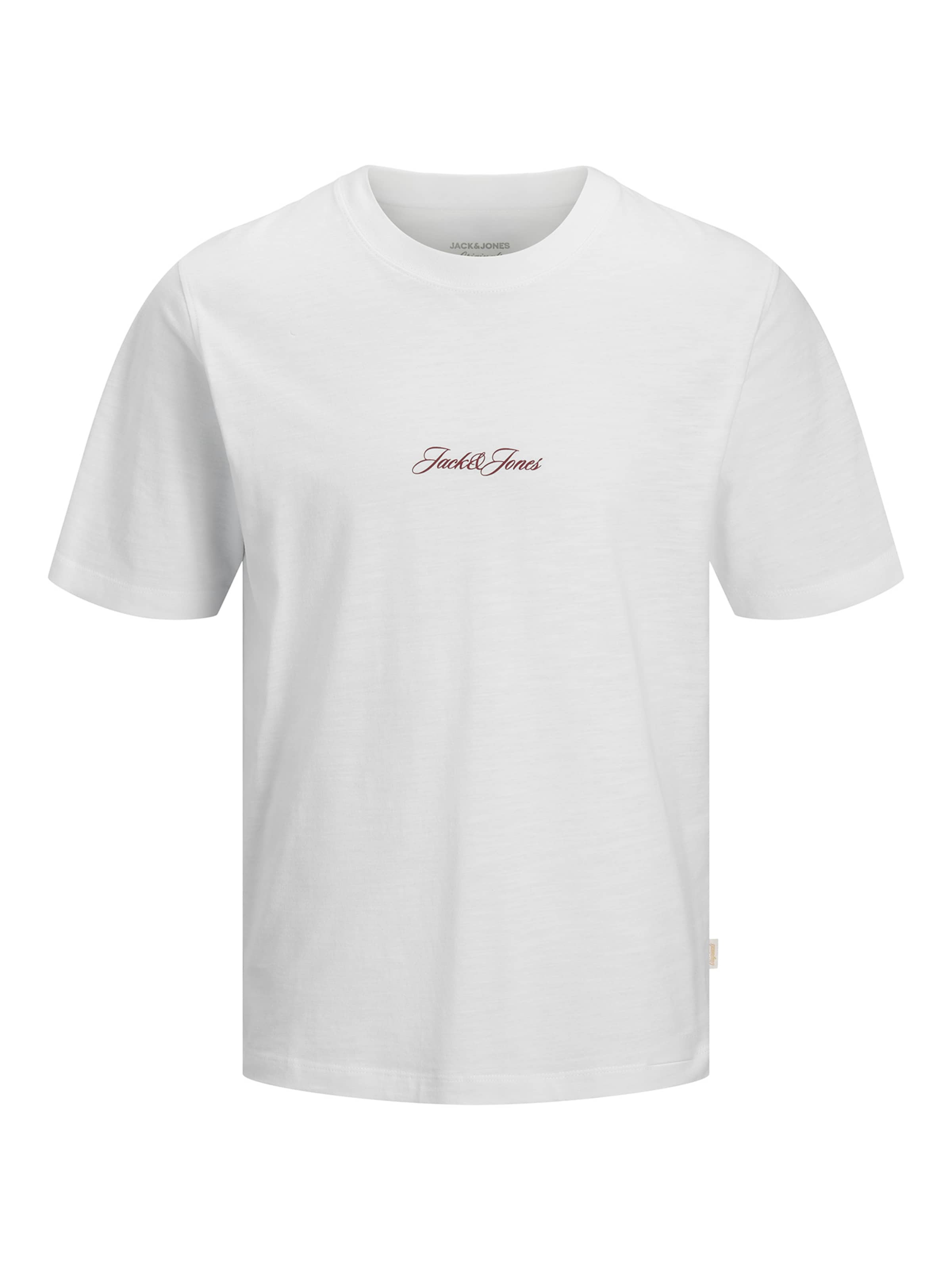 Jack & Jones Junior Majica 'JORCassis' | bela barva: sprednja stran
