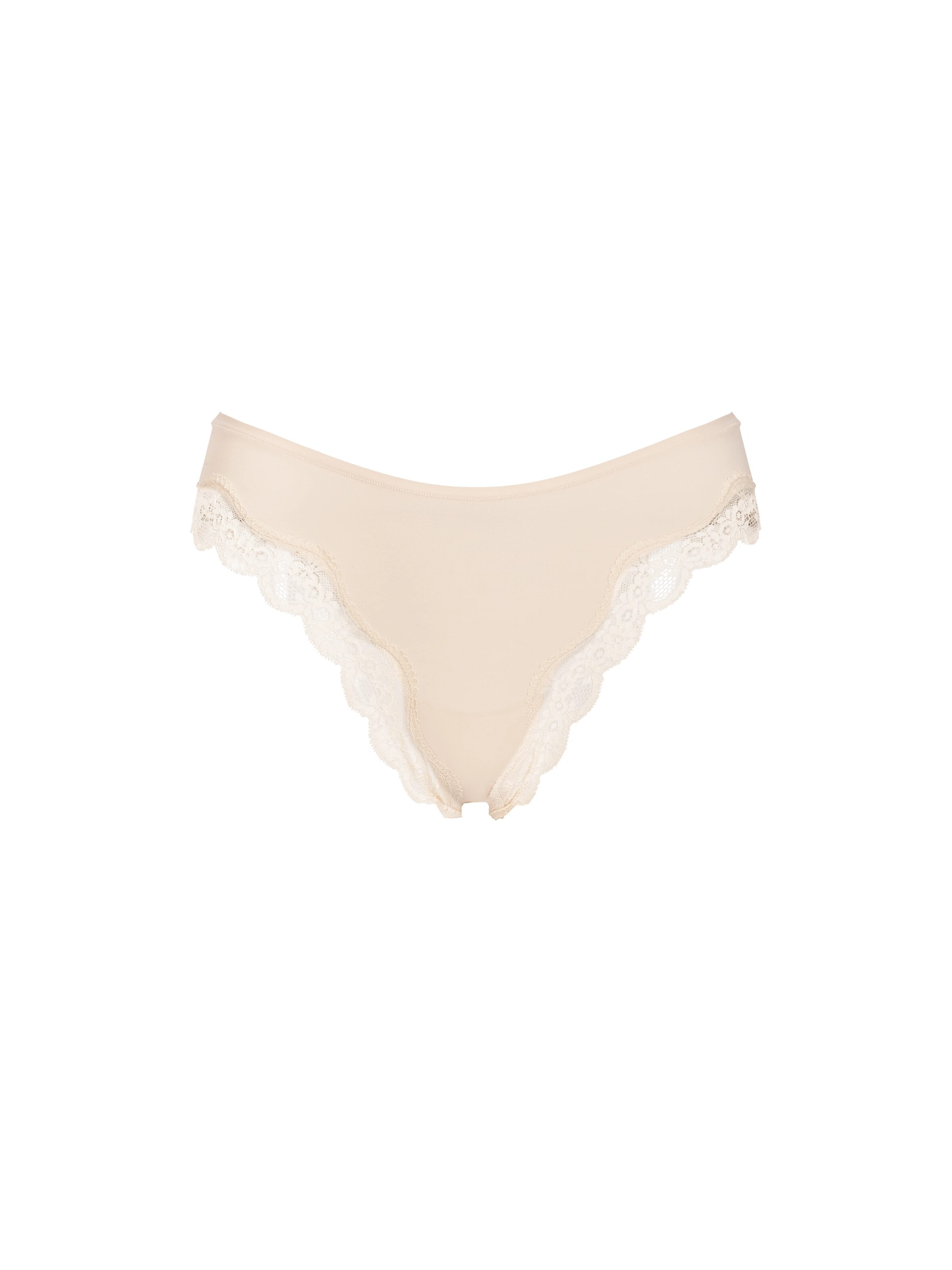 cfab - Tanga 'Lace Tanga' en beige: frente