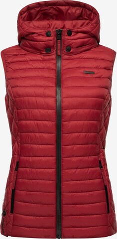 MARIKOO Vest 'Hasenpfote' in Red: front